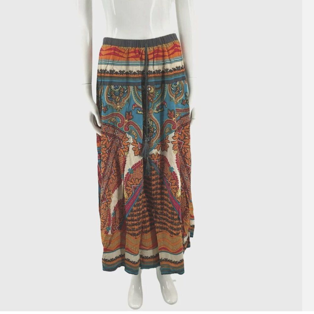XXI Maxi Skirt Size L‎ Boho Colorful EUC
